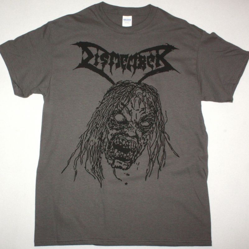 DISMEMBER REHEARSAL DEMO NEW GREY CHARCOAL T-SHIRT