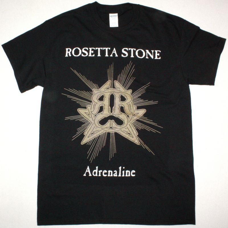 ROSETTA STONE ADRENALINE NEW BLACK T-SHIRT
