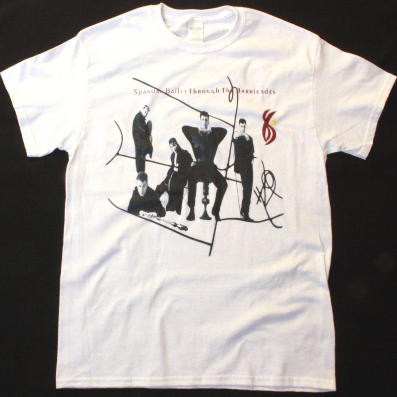 SPANDAU BALLET THROUGH THE BARRICADES NEW WHITE T-SHIRT