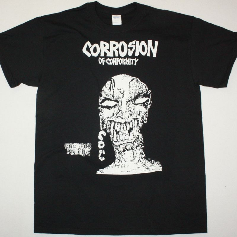 CORROSION OF CONFORMITY EYE FOR AN EYE 1984 NEW BLACK T-SHIRT