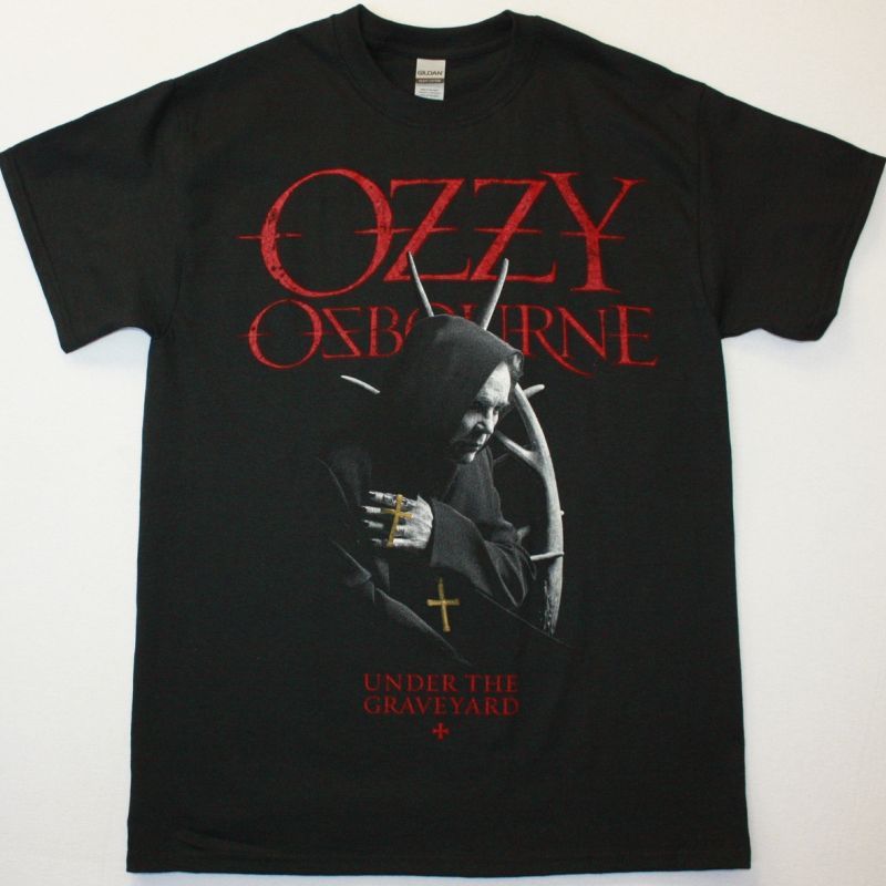 OZZY OSBOURNE UNDER THE GRAVEYARD NEW BLACK T-SHIRT