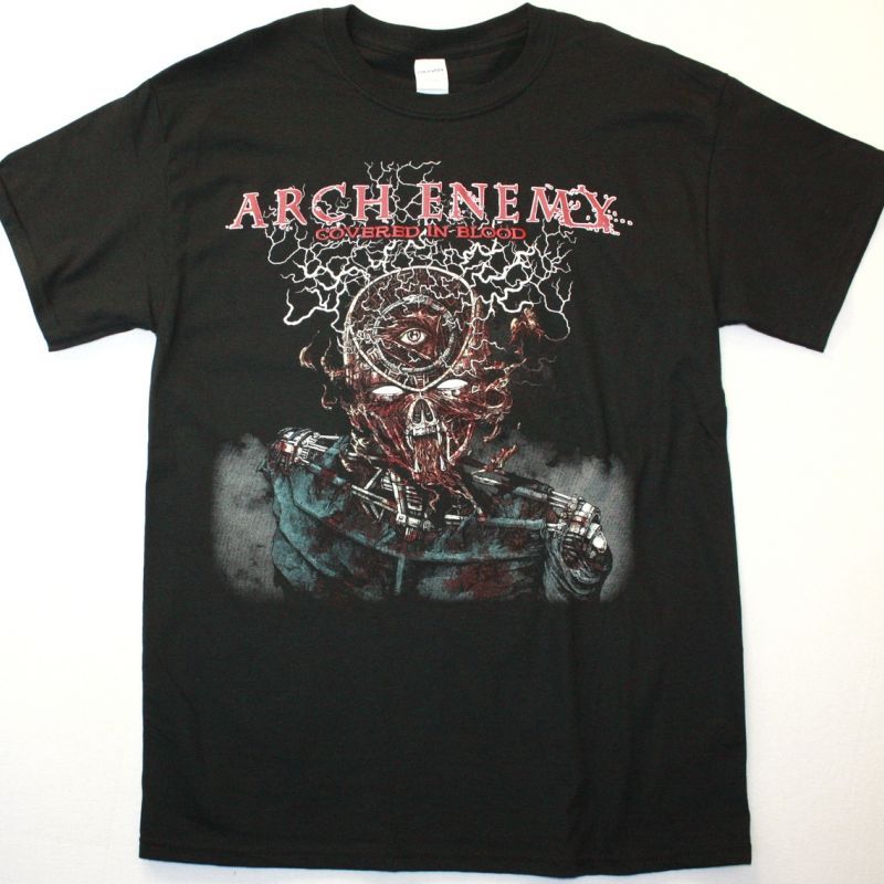 ARCH ENEMY COVERED IN BLOOD NEW BLACK T-SHIRT