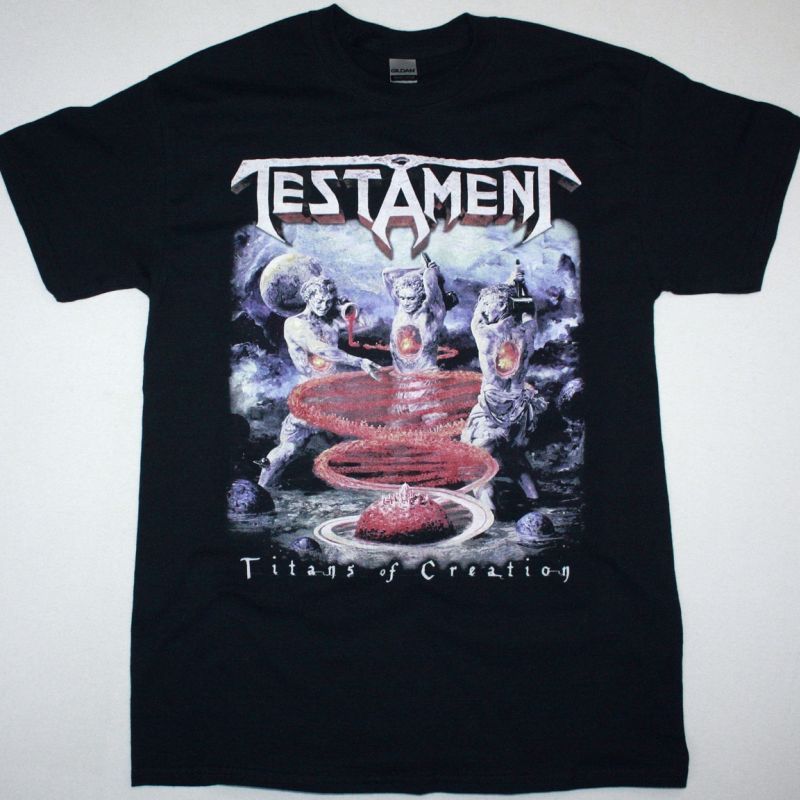 TESTAMENT TITANS OF CREATION NEW BLACK T-SHIRT