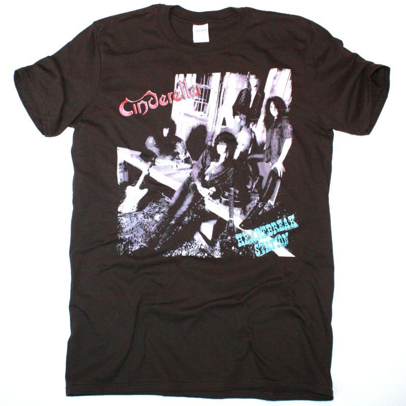 CINDERELLA HEARTBREAK STATION NEW BROWN T SHIRT