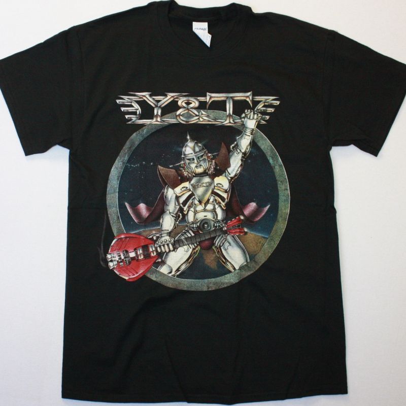 Y&T IN ROCK WE TRUST 1984 NEW BLACK T SHIRT