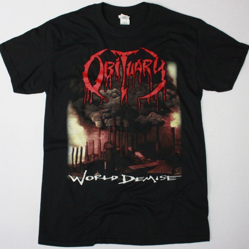 OBITUARY WORLD DEMISE NEW BLACK T-SHIRT