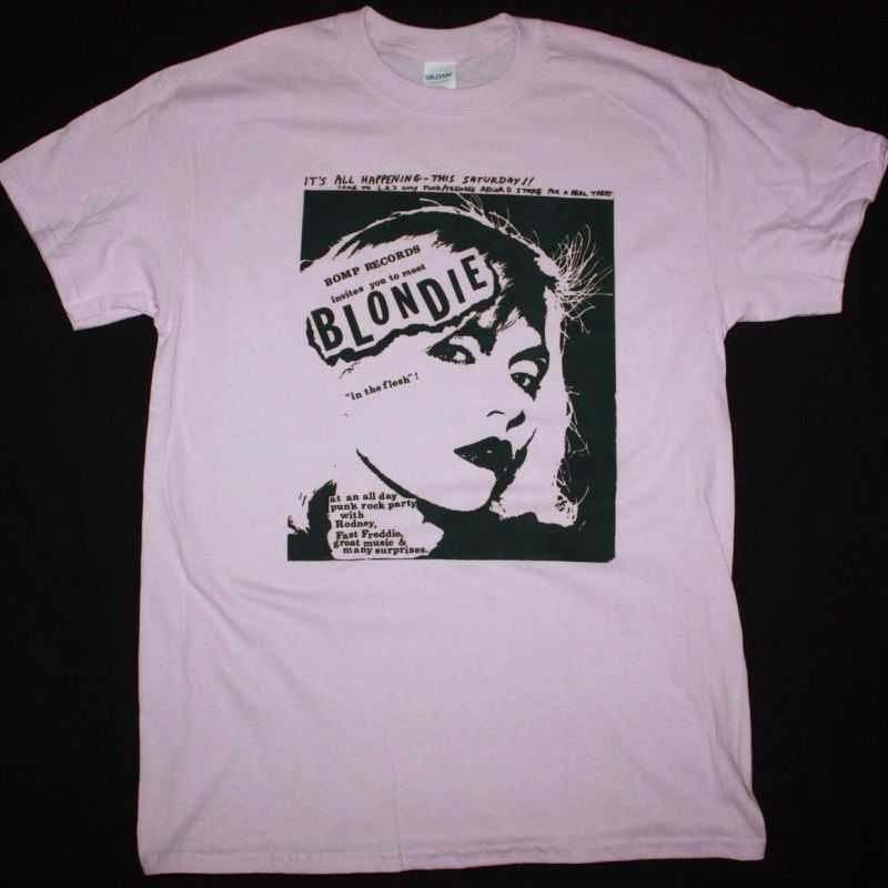 BLONDIE CONCERT NEW PINK T-SHIRT
