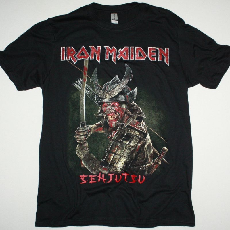 IRON MAIDEN SENJUTSU NEW BLACK T SHIRT
