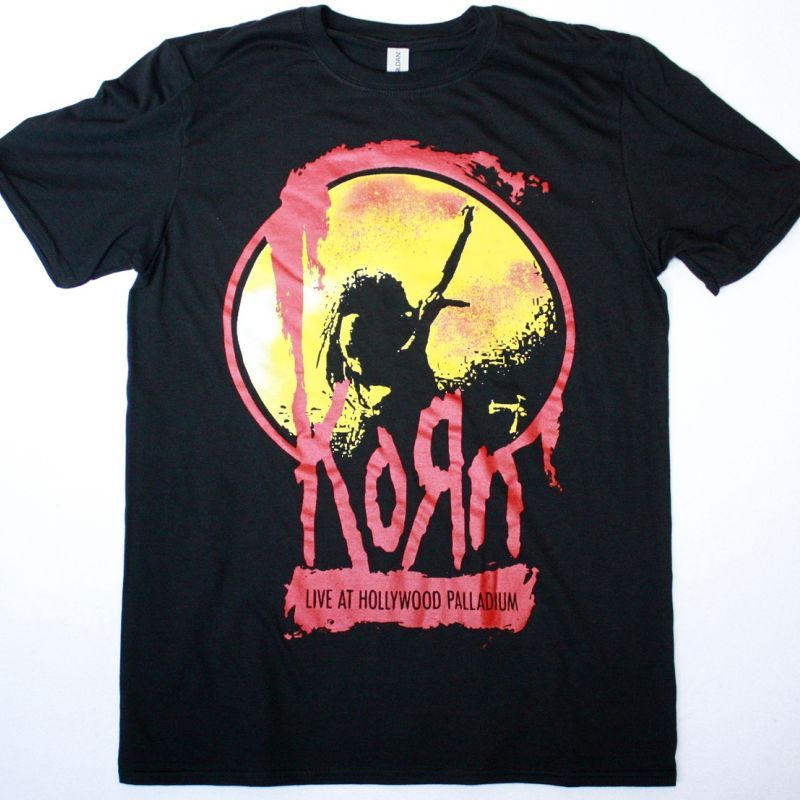 KORN LIVE AT HOLYWOOD PALLADIUM NEW BLACK T-SHIRT