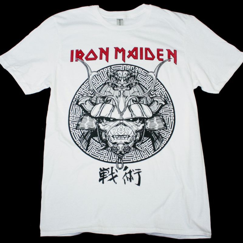 IRON MAIDEN SENJUTSU JAPAN NEW WHITE T SHIRT
