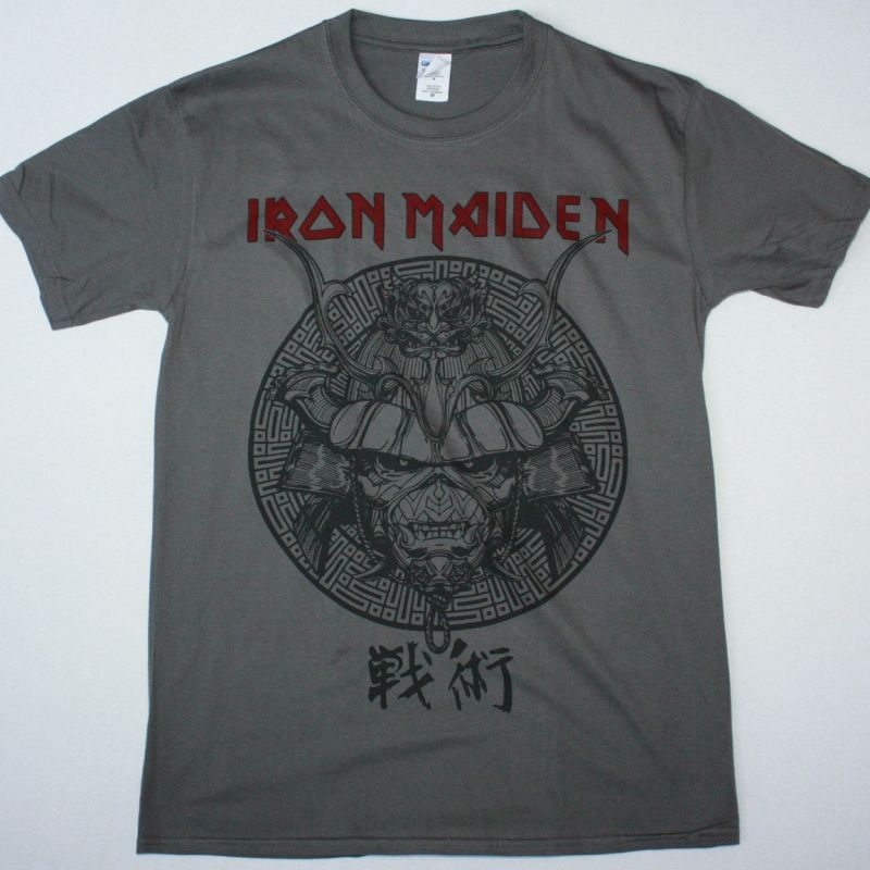 IRON MAIDEN SENJUTSU JAPAN NEW GREY T SHIRT