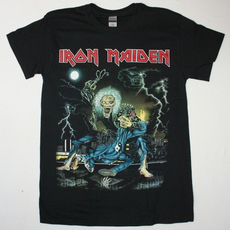 IRON MAIDEN NO PRAYER ON THE ROAD NEW BLACK T SHIRT