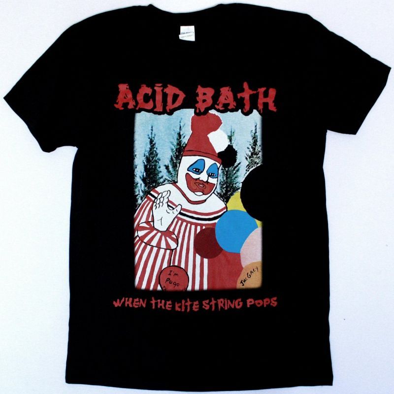 ACID BATH WHEN THE KITE STRING POPS NEW BLACK T-SHIRT