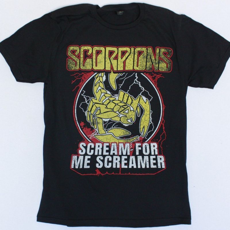 SCORPIONS SCREAM FOR ME SCREAMER NEW BLACK T-SHIRT