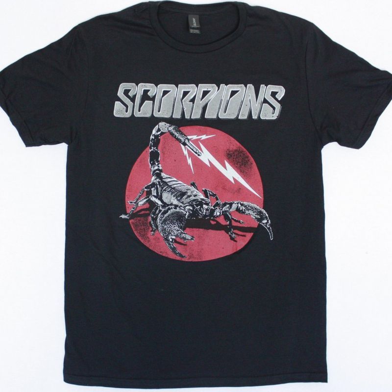 SCORPIONS SCORPION TAIL NEW BLACK T-SHIRT