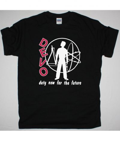 DEVO DUTY NOW FOR THE FUTURE NEW BLACK T SHIRT
