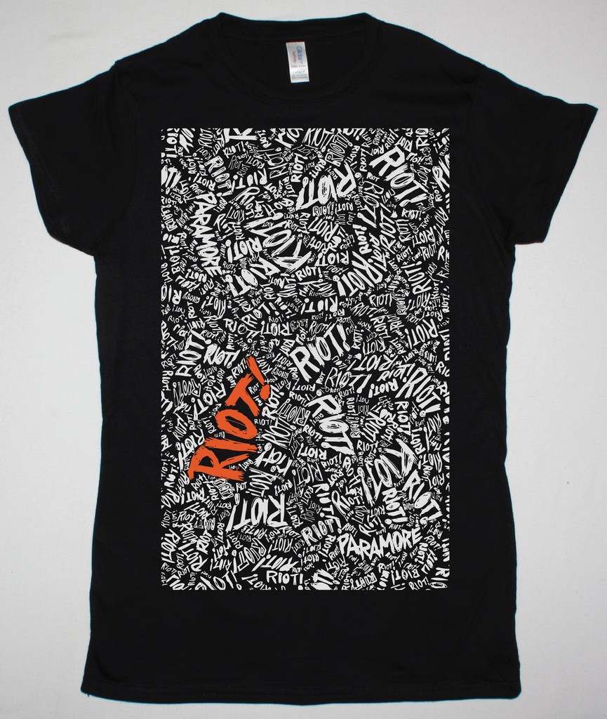 PARAMORE RIOT NEW BLACK LADY T-SHIRT