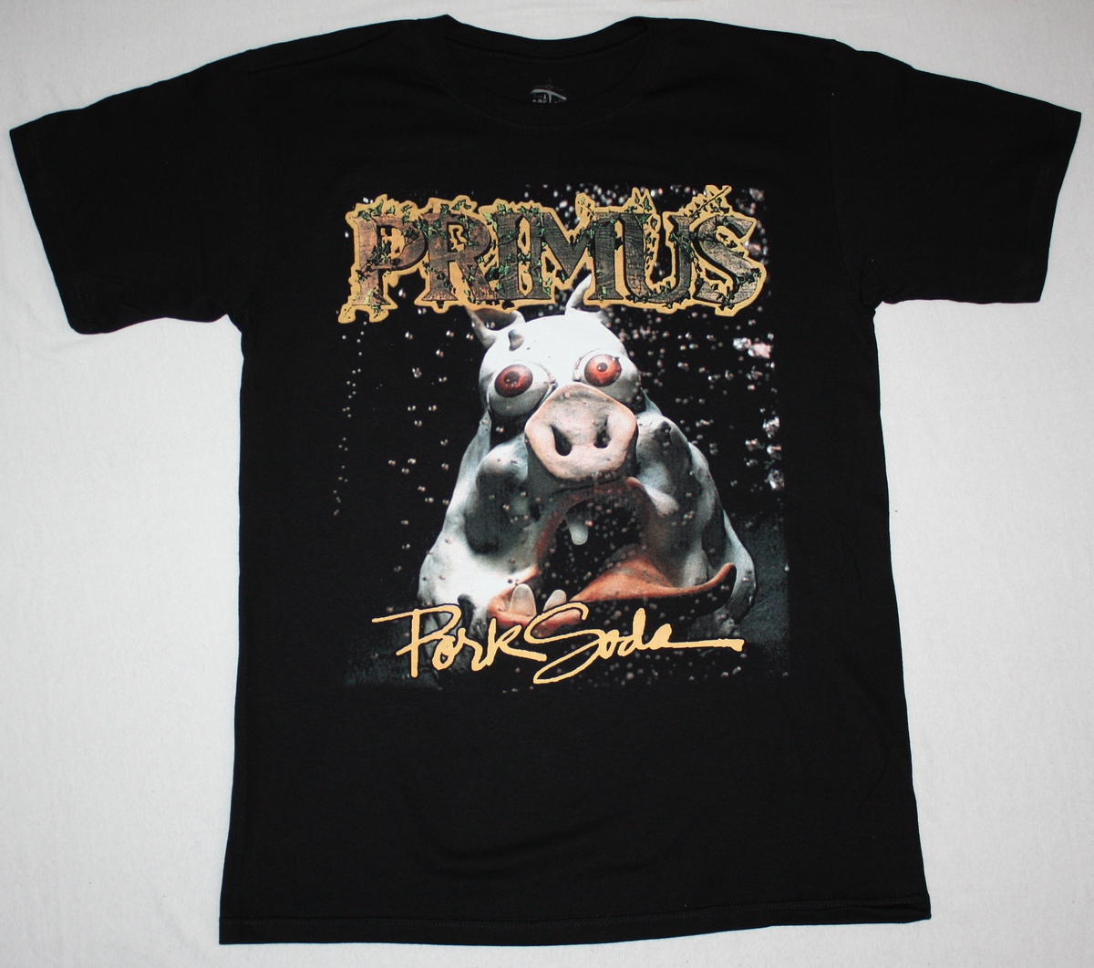 PRIMUS PORK SODA'93 NEW BLACK T-SHIRT