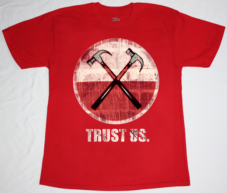 ROGER WATERS TRUST US  NEW RED T-SHIRT