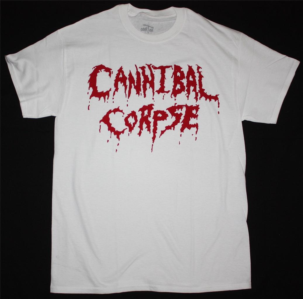 CANNIBAL CORPSE LOGO NEW WHITE T-SHIRT