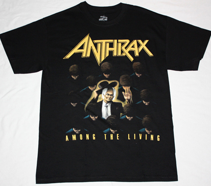 ANTHRAX AMONG THE LIVING'87 NEW BLACK T-SHIRT