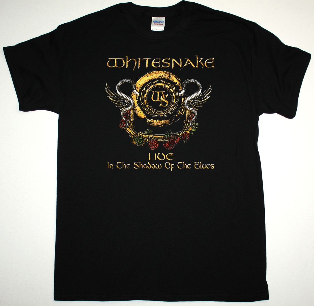 WHITESNAKE LIVE IN THE SHADOW OF THE BLUES NEW BLACK T-SHIRT