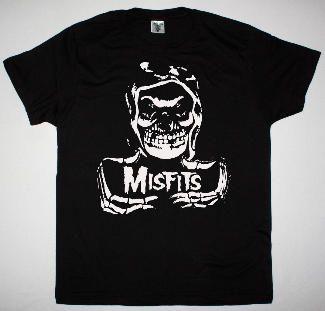 MISFITS HOODED FIEND NEW BLACK T SHIRT