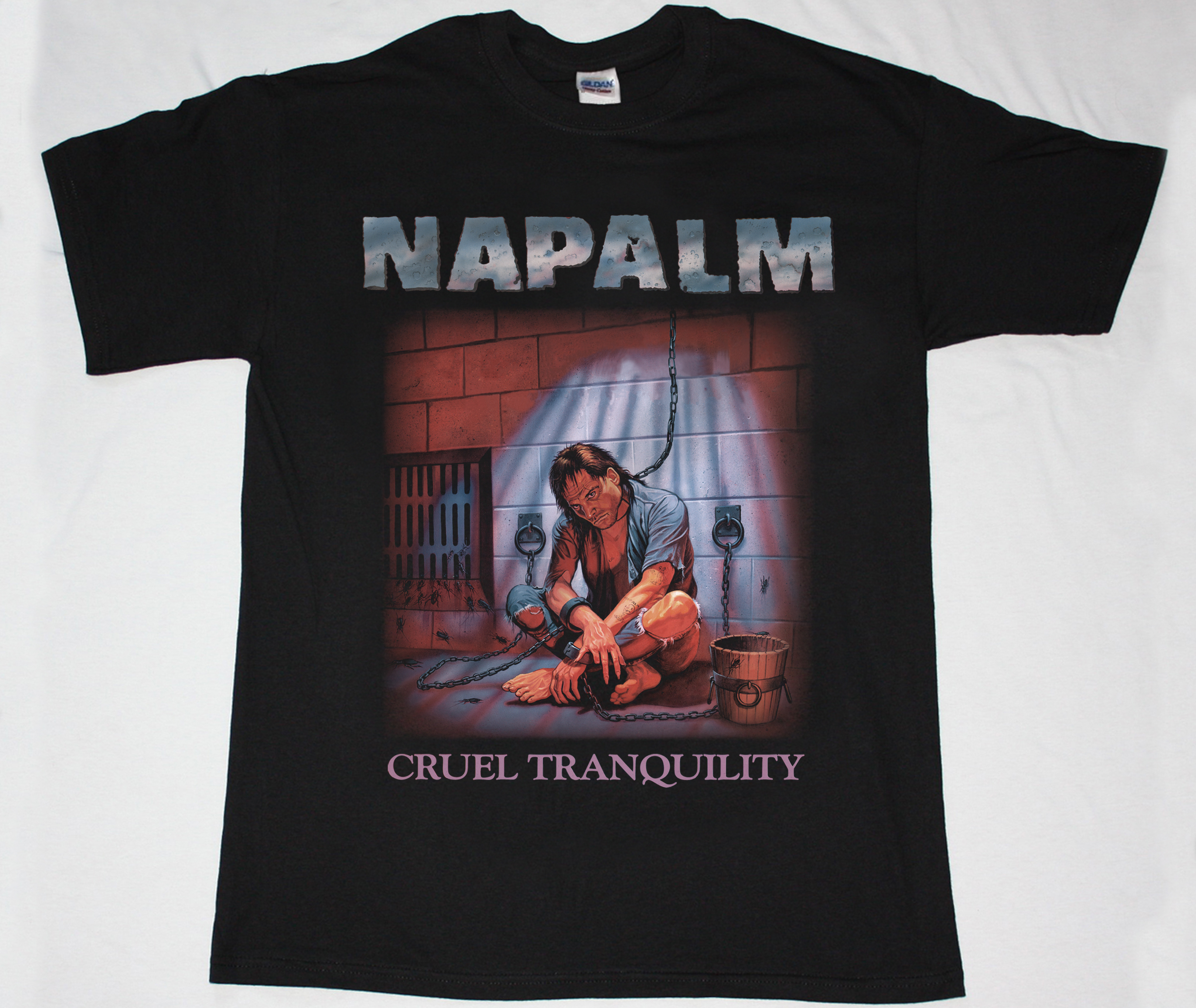 NAPALM CRUEL TRANQUILITY 89 NEW BLACK T-SHIRT