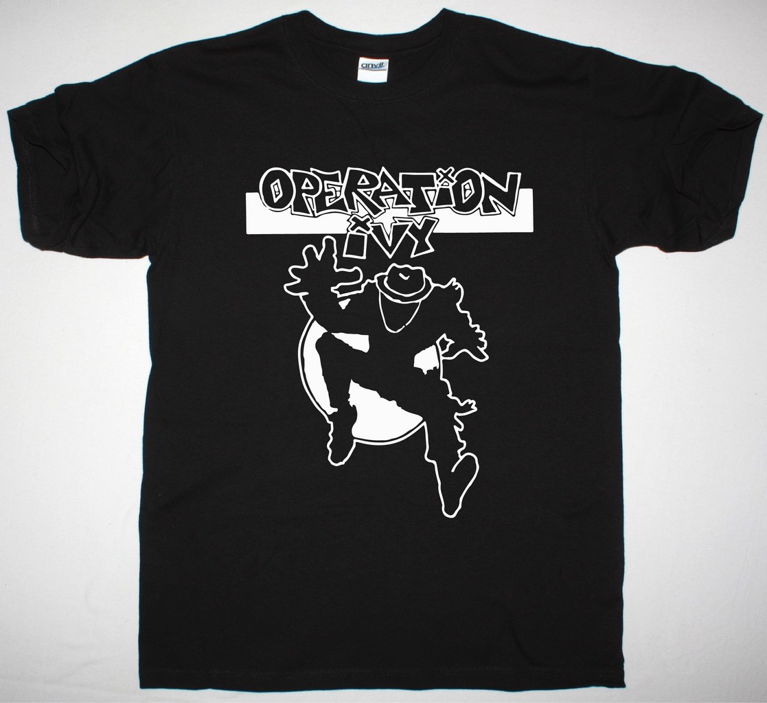OPERATION IVY SKAMAN NEW BLACK T-SHIRT