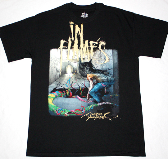 IN FLAMES A SENSE OF PURPOSE NEW BLACK T-SHIRT