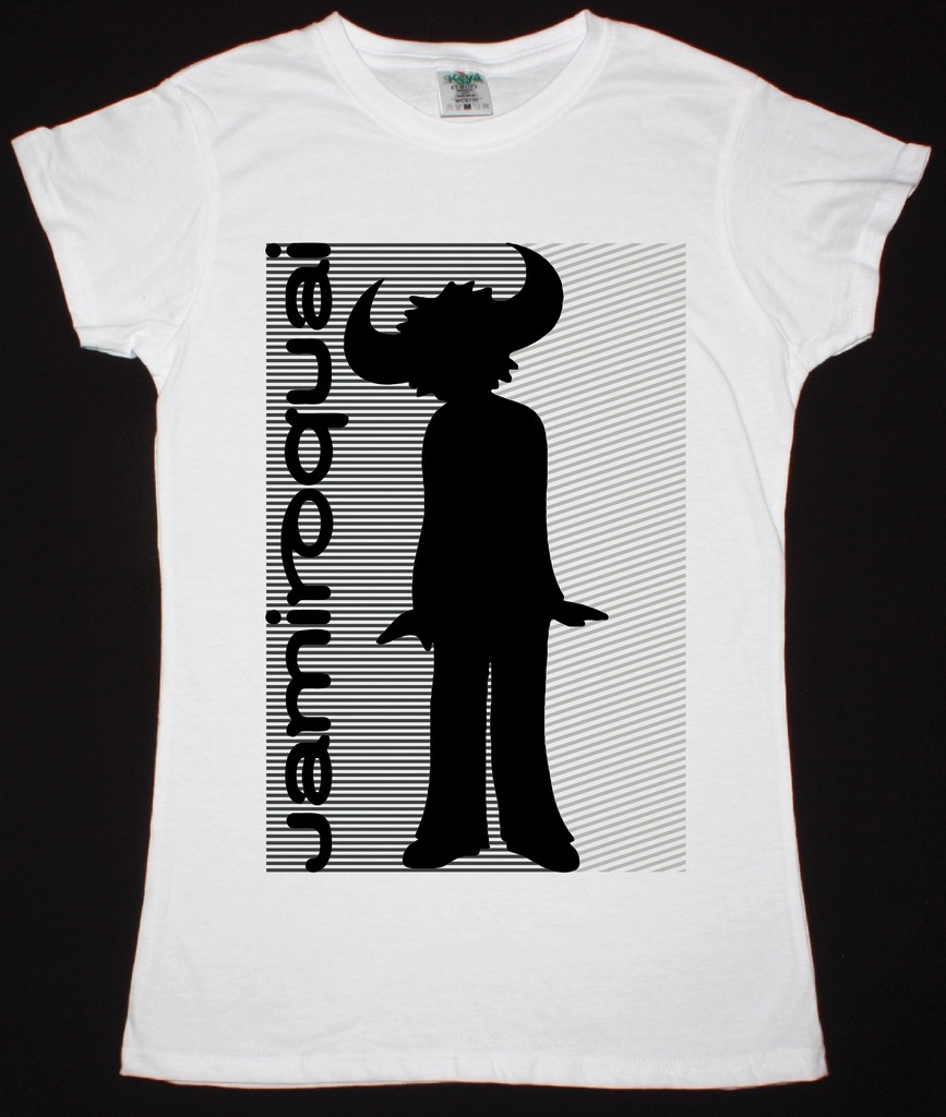 JAMIROQUAI EMERGENCY NEW WHITE LADY T-SHIRT