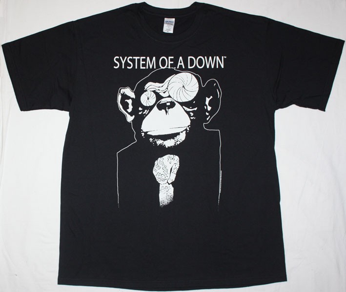 SYSTEM OF A DOWN MONKEY NEW BLACK T-SHIRT