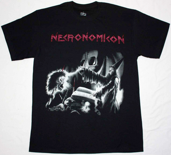 NECRONOMICON APOCALYPTIC NIGHTMARE '87 NEW BLACK T-SHIRT