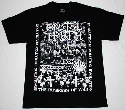 BRUTAL TRUTH EVOLUTION THROUGH REVOLUTION NEW BLACK T-SHIRT