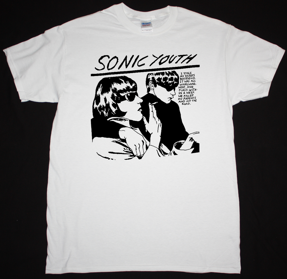 SONIC YOUTH GOO NEW WHITE T-SHIRT