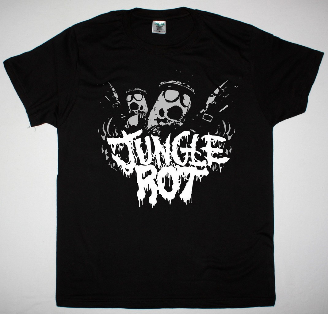 JUNGLE ROT TROOPERS LOGO NEW BLACK T-SHIRT