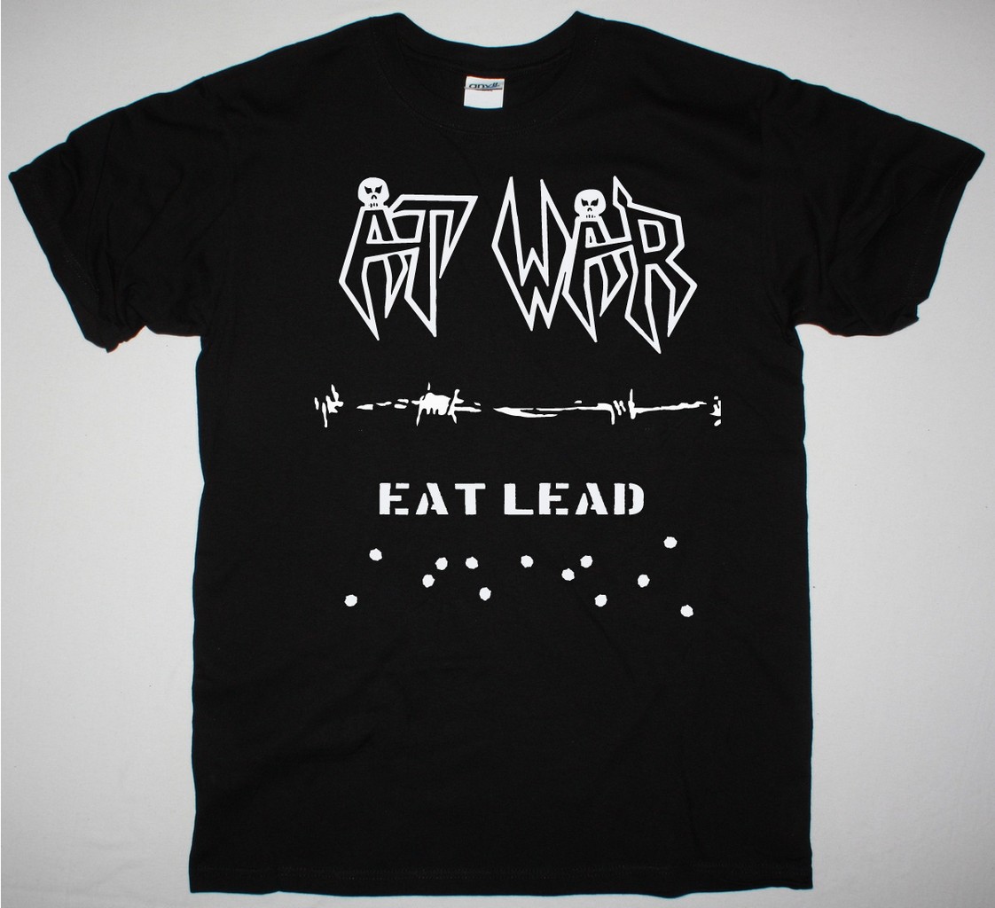 AT WAR EAT LEAD DEMO NEW BLACK T SHIRT