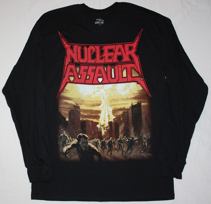 NUCLEAR ASSAULT GAME OVER'86 BLACK LONG SLEEVE T-SHIRT