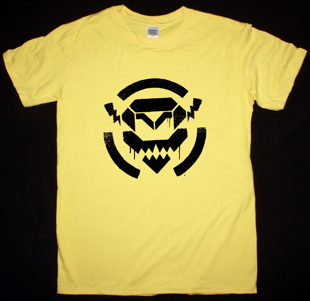 POP WILL EAT ITSELF ANONYMOUS ROBOT TEE NEW YELLOW T SHIRT