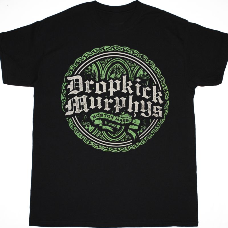 DROPKICK MURPHYS BOSTON MASS NEW BLACK T SHIRT