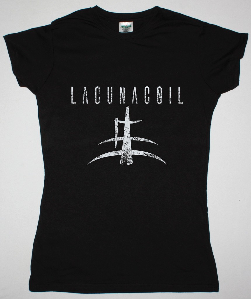 LACUNA COIL LOGO NEW BLACK LADY T-SHIRT