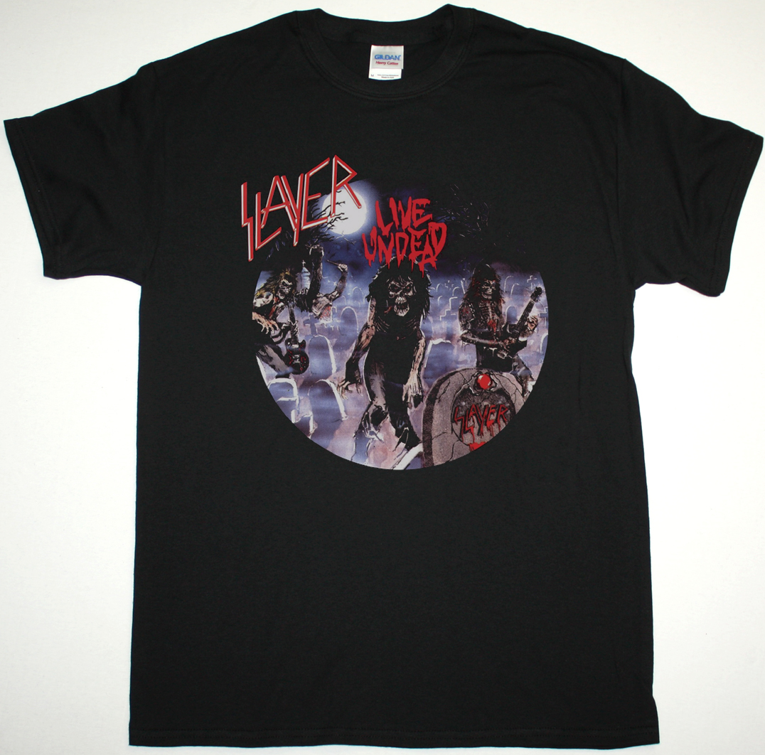 SLAYER LIVE UNDEAD NEW BLACK T-SHIRT