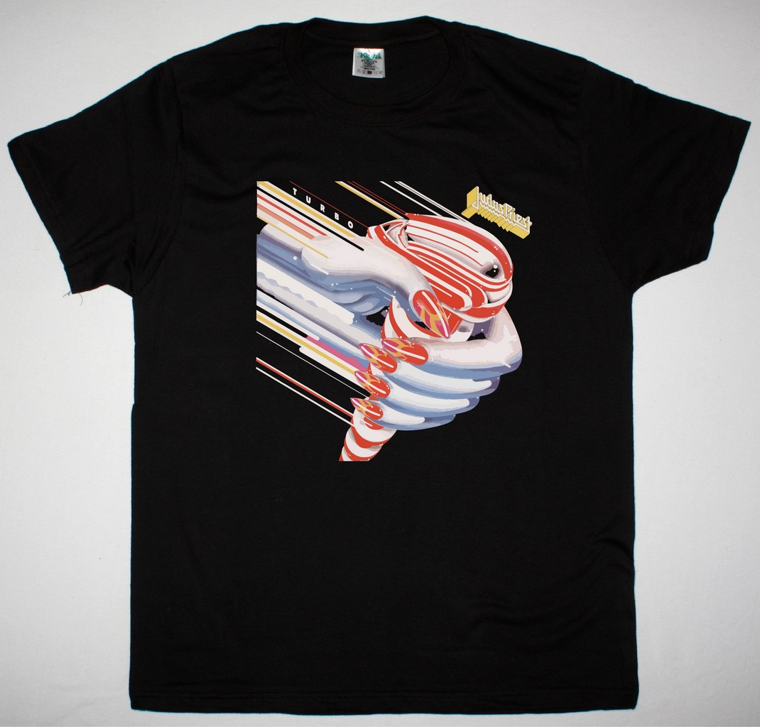 JUDAS PRIEST TURBO 1986 NEW BLACK T-SHIRT