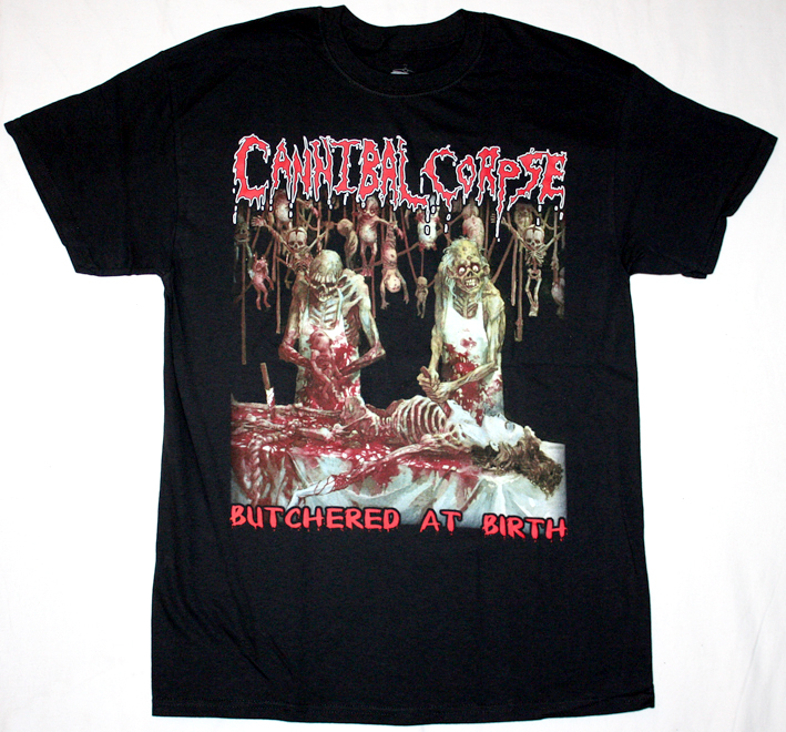 CANNIBAL CORPSE BUTCHERED AT BIRTH NEW BLACK T-SHIRT