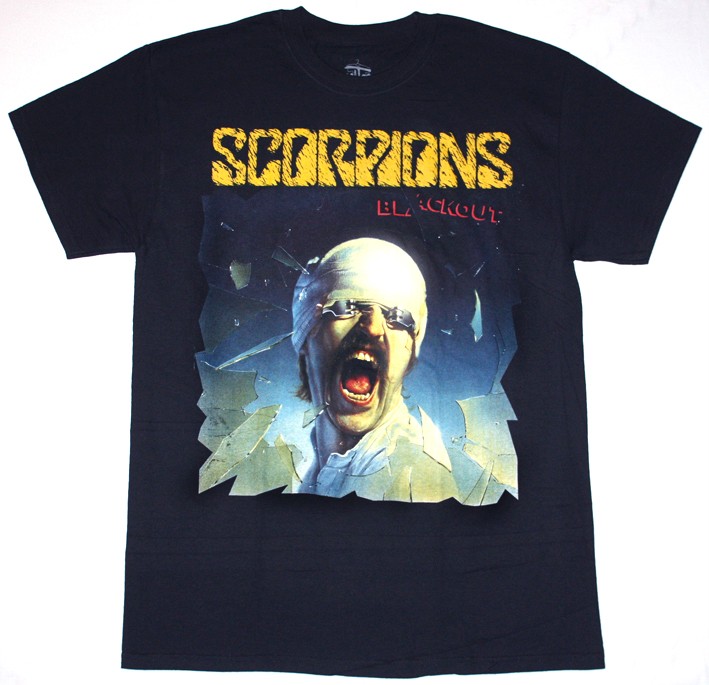 SCORPIONS BLACKOUT'82  NEW BLACK T-SHIRT