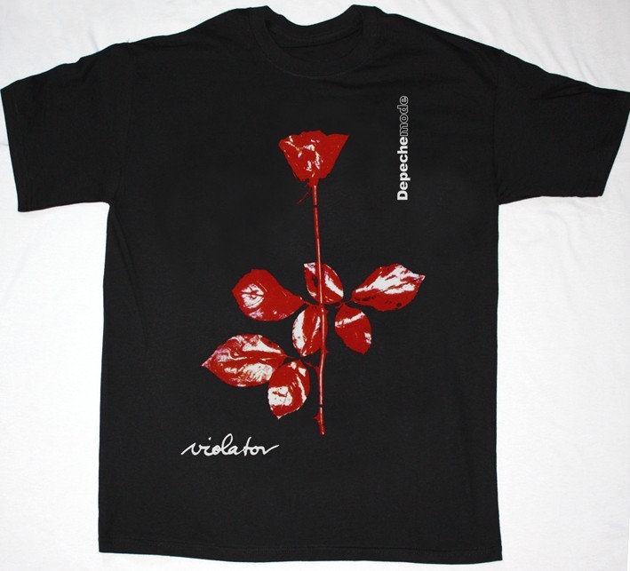 DEPECHE MODE VIOLATOR'90  NEW BLACK T-SHIRT