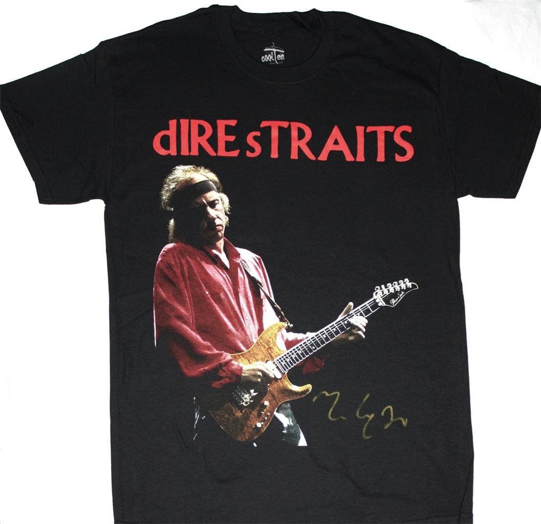 DIRE STRAITS MARK KNOPFLER NEW BLACK T-SHIRT