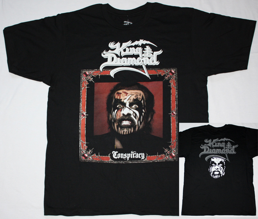 KING DIAMOND CONSPIRACY NEW BLACK T-SHIRT