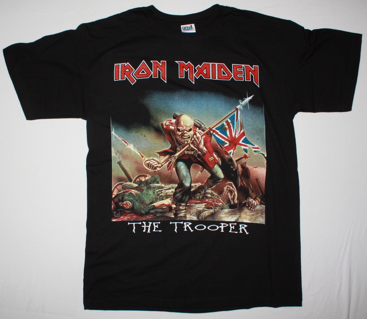 IRON MAIDEN THE TROOPER NEW BLACK T-SHIRT