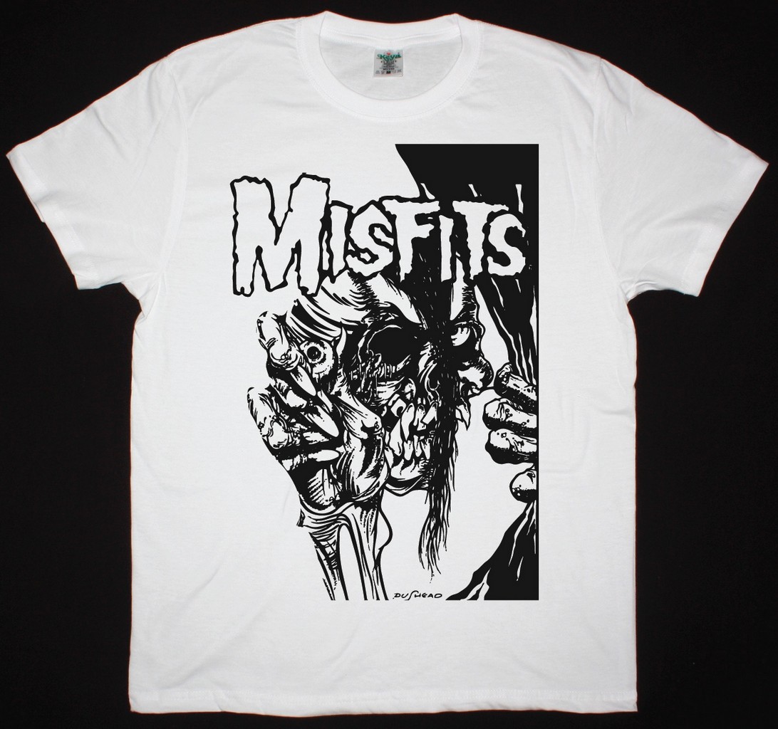 MISFITS PUSHEAD NEW WHITE T SHIRT
